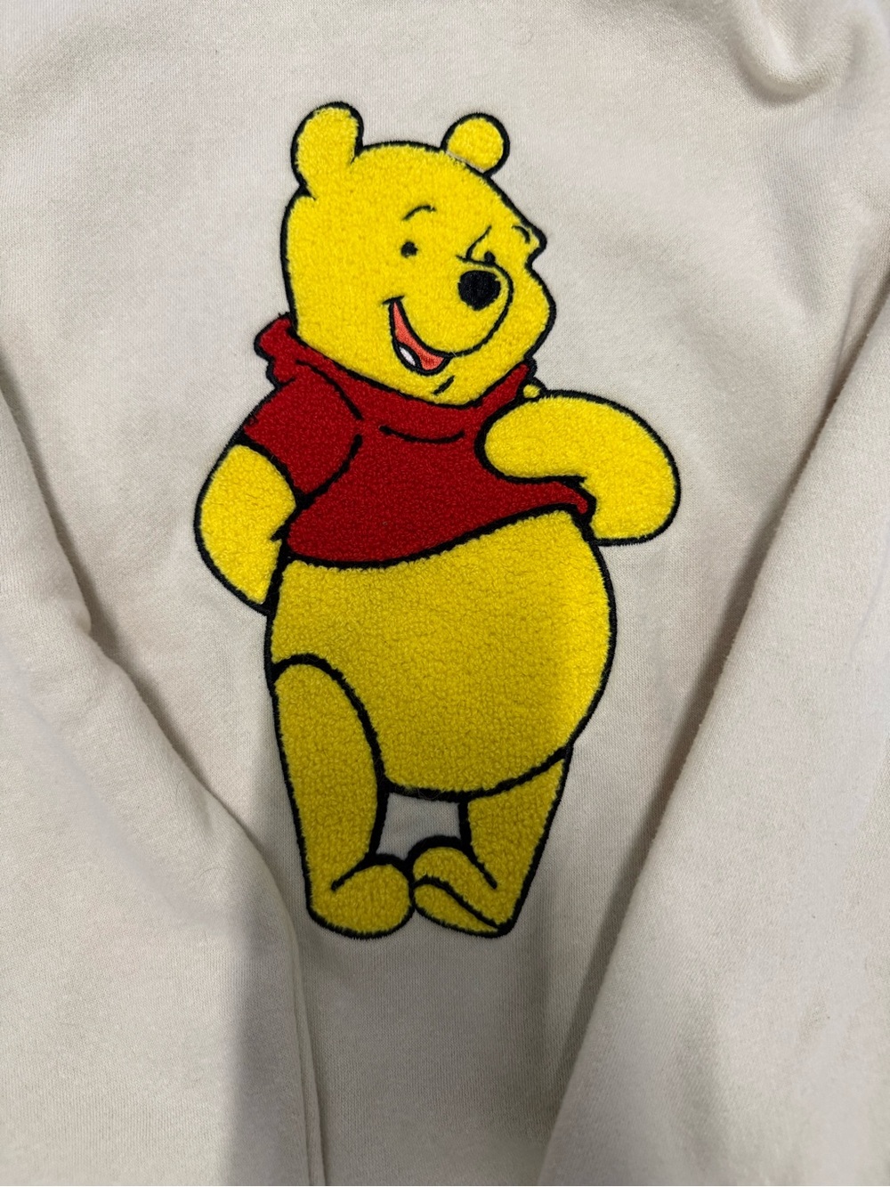 Disney Kids Pooh Fleece Pajama Top - White, Yellow & Red